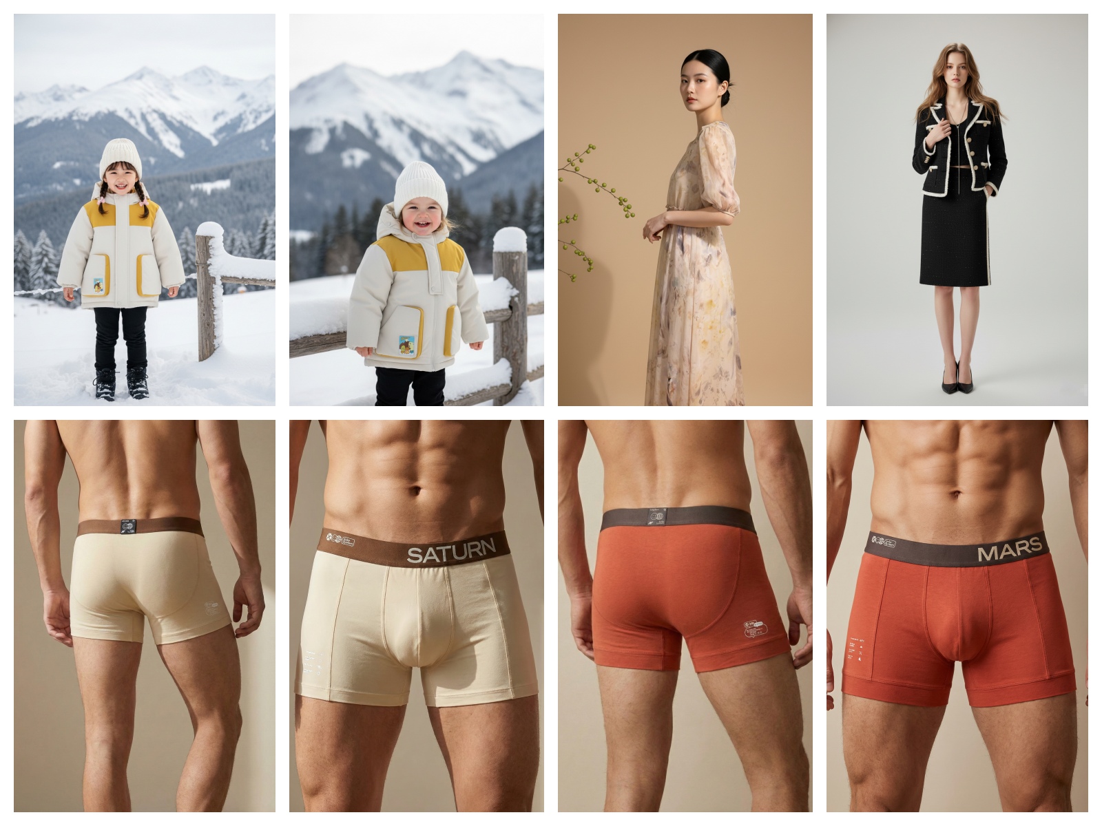 SeamAI第十三期虚拟模特试衣效果图